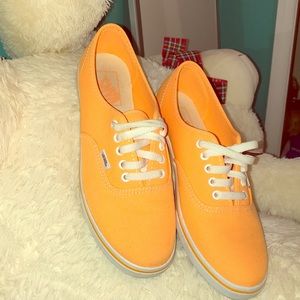 Neon Orange Women's Vans